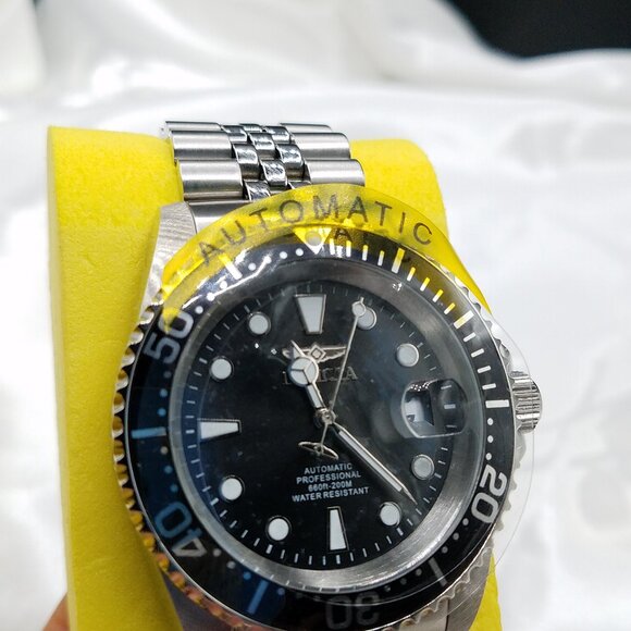 Invicta Men's Pro Diver Automatic 44mm Silver/Black Watch –Open Box – Tested & W - Picture 4 of 10